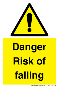 Danger Risk of falling